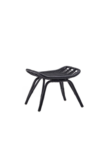 SIKA Originals Monet Rattan Footstool - Black