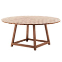 SIKA Teak George Round Outdoor Dining Table - D160cm