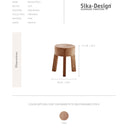 SIKA Roger Suar Wood Stool - Natural