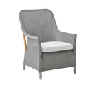 SIKA Loom Dawn Lounge Chair w/White Seat Cushion - Grey