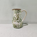 Green Floral Ceramic Jug - 26cm at Online8 Furniture Auckland NZ