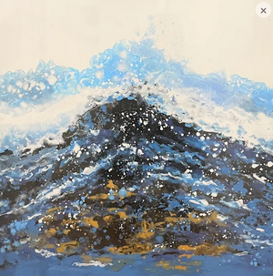 Marble Splash Oil Painting 80x80