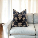 Snugg & Co Palm Flamingo Cushion Cover - Black & Gold at Online8 Furniture Auckland NZ