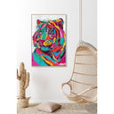 Framed Canvas Art - Lion's Gaze at Online8 Furniture Auckland NZ