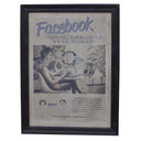 Facebook Glass Framed Wall Art at Online8 Furniture Auckland NZ
