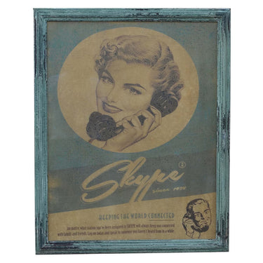 Skype Glass Framed Wall Art at Online8 Furniture Auckland NZ