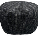 Milly Accent Ottoman - Black & Silver at Online8 Furniture Auckland NZ