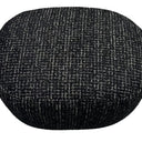 Milly Accent Ottoman - Black & Silver at Online8 Furniture Auckland NZ