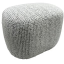 Milly Accent Ottoman - White & Black at Online8 Furniture Auckland NZ