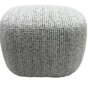 Milly Accent Ottoman - White & Black at Online8 Furniture Auckland NZ