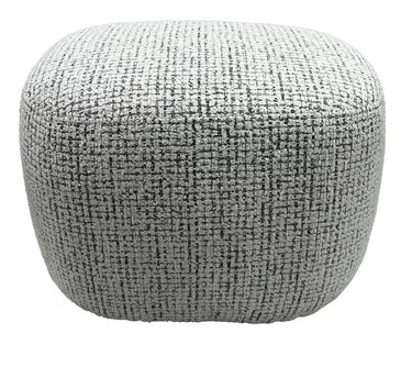 Milly Accent Ottoman - White & Black at Online8 Furniture Auckland NZ