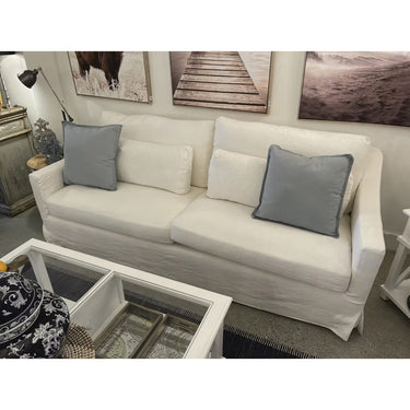 Hampton 3.5 Seater Slip Cover Sofa - Cloud at Online8 Furniture Auckland NZ