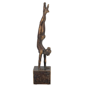 Yoga Lady Figurine - Gold/Brown at Online8 Furniture Auckland NZ
