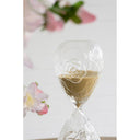 Rose Embossed Hour Glass With Tan sand - Large at Online8 Furniture Auckland NZ