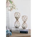 Woven Hour Glass With White Sand - Large at Online8 Furniture Auckland NZ