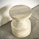 Travertine Side Table at Online8 Furniture Auckland NZ