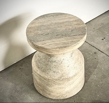Travertine Side Table at Online8 Furniture Auckland NZ