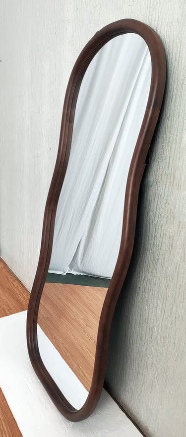 Walnut Abstract Mirror at Online8 Furniture Auckland NZ