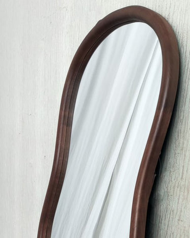 Walnut Abstract Mirror at Online8 Furniture Auckland NZ