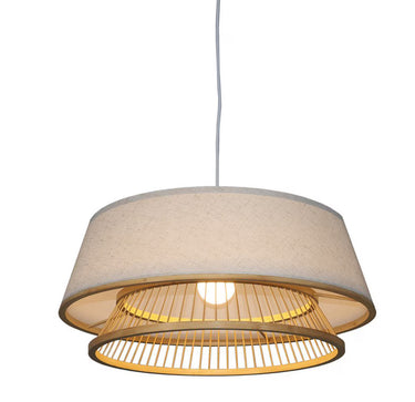 Handcrafted Bamboo Pendant 4 - Natural at Online8 Furniture Auckland NZ