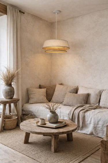 Handcrafted Bamboo Pendant 4 - Natural at Online8 Furniture Auckland NZ