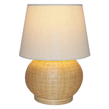 Bamboo & Linen Table Lamp 4 - Natural at Online8 Furniture Auckland NZ