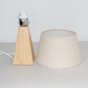 Bamboo & Linen Table Lamp - Medium at Online8 Furniture Auckland NZ