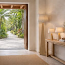Bamboo & Linen Table Lamp - Medium at Online8 Furniture Auckland NZ