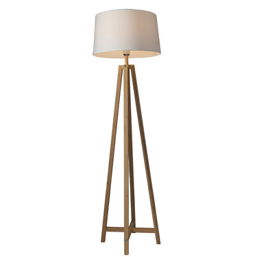 Bamboo & Linen Floor Lamp 1 - Natural at Online8 Furniture Auckland NZ