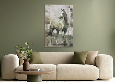 The Noble Stallion Framed Canvas at Online8 Furniture Auckland NZ