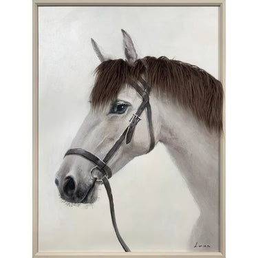 Bad Hair Day - White Horse Canvas at Online8 Furniture Auckland NZ