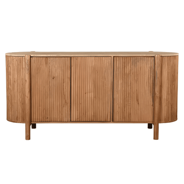 Weiss Natural Timber and Stone 3 Door Sideboard