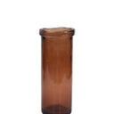 Rosa Tall 28cm Deep Orange glass vase