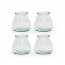 Hurricane Medium Clear glass vase candle holder
