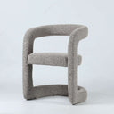 Crescent Dining Chair in Mocha Stone - front view