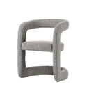 Crescent Dining Chair in Mocha Stone - front view
