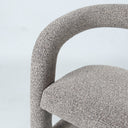 Crescent Dining Chair in Mocha Stone - upholstery detail