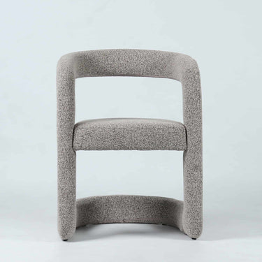 Crescent Dining Chair in Mocha Stone - angled view
