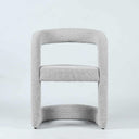 Crescent Dining Chair in Pebble Grey - angled view