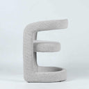 Crescent Dining Chair in Pebble Grey - side view