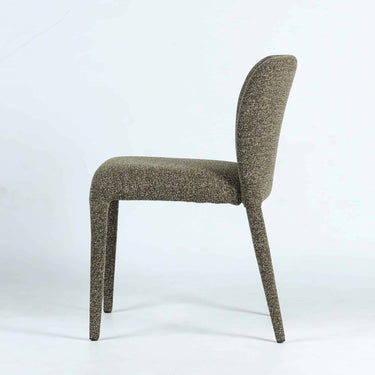 Tailored Dining Chair Moss Stone side view