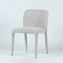 Tailored Dining Chair in Pebble Grey upholstered fabric