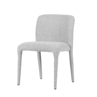 Tailored Dining Chair in Pebble Grey upholstered fabric