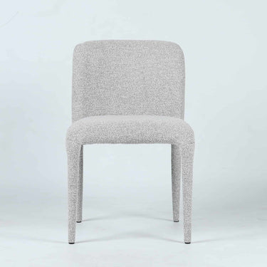 Tailored Dining Chair Pebble Grey front view