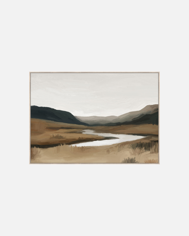 Somewhere Around Mackenzie Print Framed Canvas Wall Art at Online8 Furniture Auckland NZ