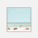 Nothing Urgent Print framed canvas landscape wall art 80x80cm