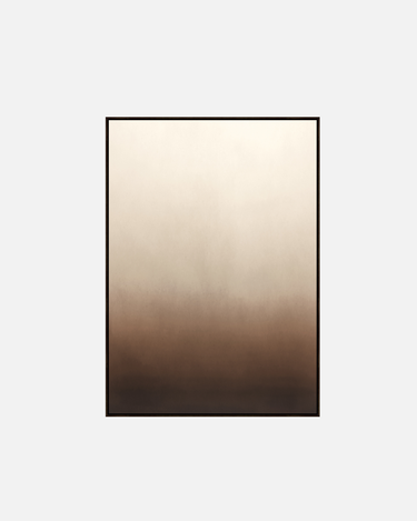 San Viento abstract framed canvas wall art in shades of brown