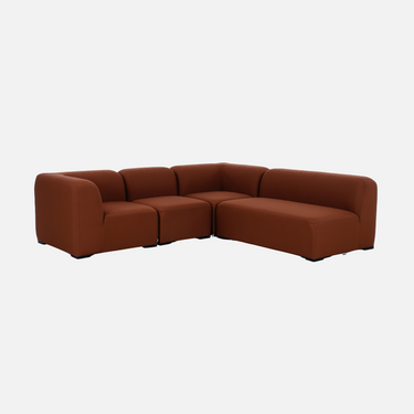 Stormy Outdoor Modular Corner Sofa Set - Cocoa