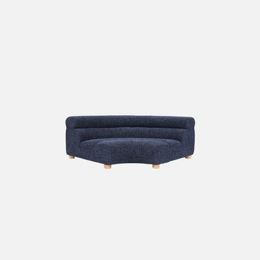 Sora Corner Module in Steel Blue Weave