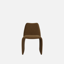 Easy Chair in Latte, fully upholstered dining chair